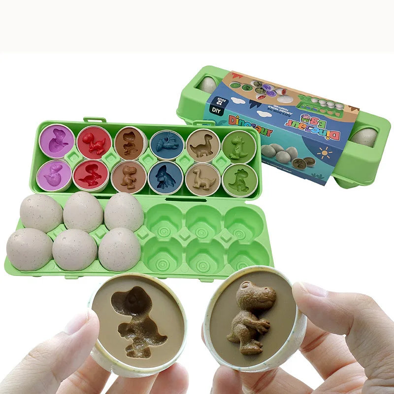 Montessori Learning Educational Math Toy Baby Development Toys Shape Match Smart Eggs Games Sensory Toys For Babies Easter Gifts