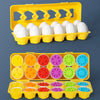 Montessori Learning Educational Math Toy Baby Development Toys Shape Match Smart Eggs Games Sensory Toys For Babies Easter Gifts