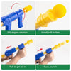 Hungry Shooting Duck Toys Air-powered Gun Soft Bullet Ball With Light Electronic Scoring Battle Games Funny Gun Toy for Kids